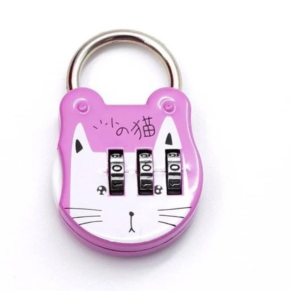 Mini Cat Design Padlock with Code - Picture 6 of 8